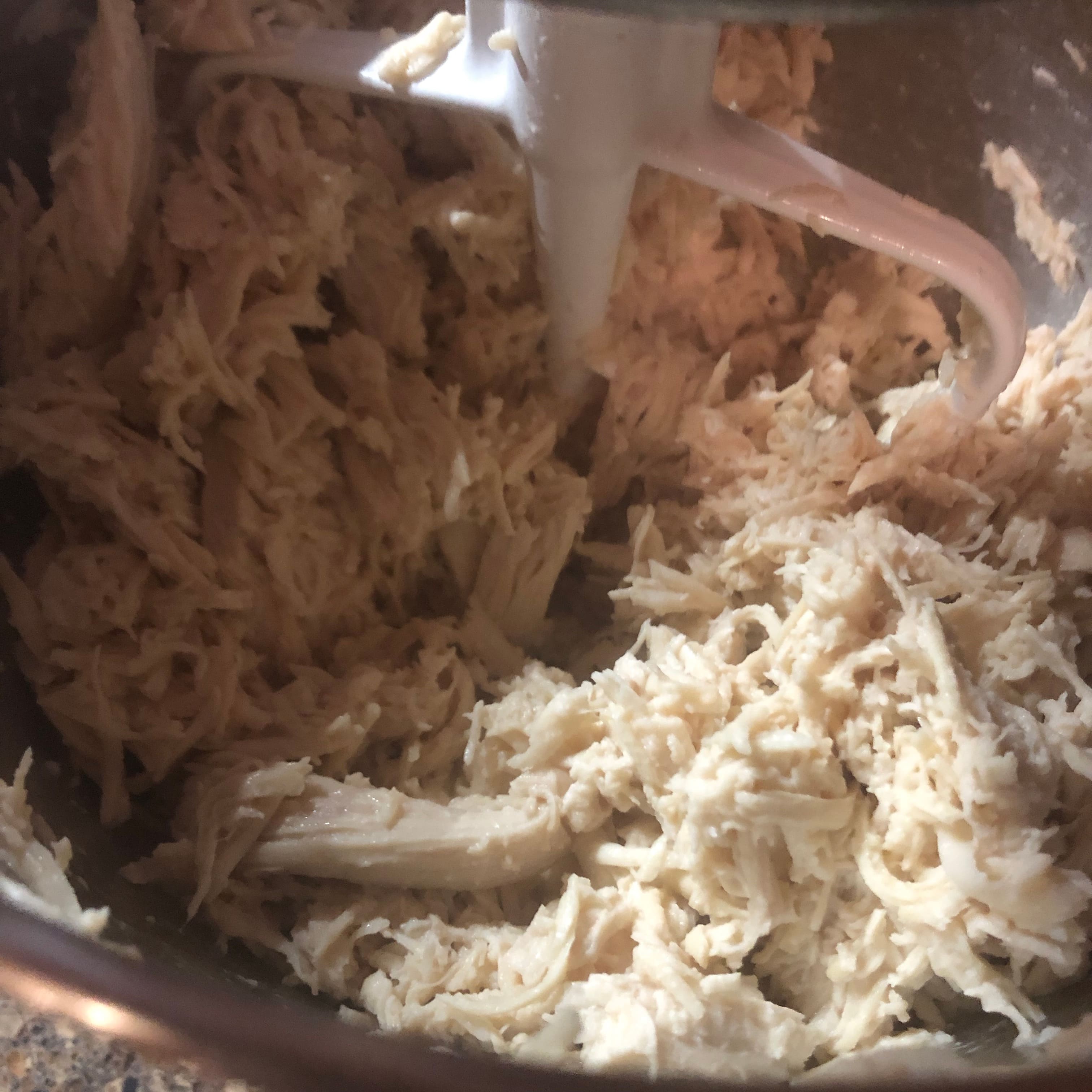 shredded chicken using KitchenAid mixer